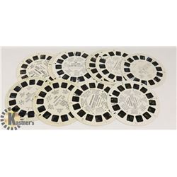 11 VINTAGE DISNEY & CANADA VIEWMASTER REELS