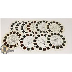 10 VINTAGE KIDS VIEW MASTER REELS