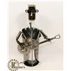 Image 1 : METAL WINE BOTTLE HOLDER,GUITAR PLAYER