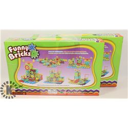 TWO 81PC BATTERY OPERATED FUNNY BRICKS