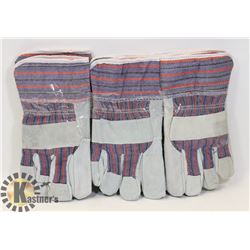 3 PAIR OF LINED WORK GLOVES