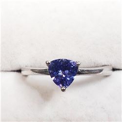 SILVER TANZANITE(1CT)  RING (~SIZE 7)