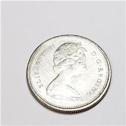 SILVER CANADIAN 25CENT COIN