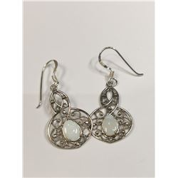 SILVER OPAL  EARRINGS