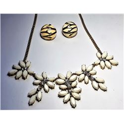 19)  J. CREW GOLD TONE WITH CREAM