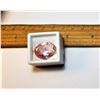Image 1 : 18)  HUGE PALE PINK OVAL ZIRCON