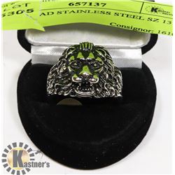 LION HEAD STAINLESS STEEL SZ 13 RING