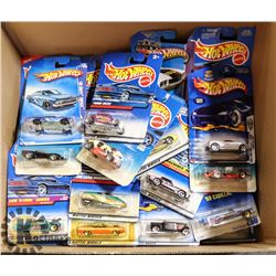 BOX OF HOT WHEELS.