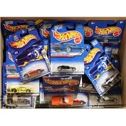 BOX OF HOT WHEELS.