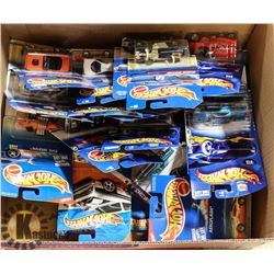 BOX OF HOT WHEELS.
