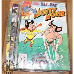 LOT OF 9 MIGHTY MOUSE COMICS.