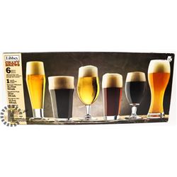 LIBBEY BEER GLASSES