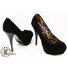 Image 1 : LADIES SZ 6.5 BLACK HIGH HEELS