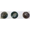 Image 1 : GROUP OF 3 JADE STYLE STONE MEDALLIONS