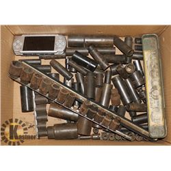 LOT OF ASSORTED DEEP SOCKETS