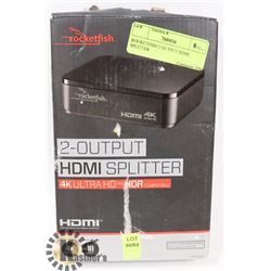 ROCKETFISH 2 OUTPUT HDMI SPLITTER