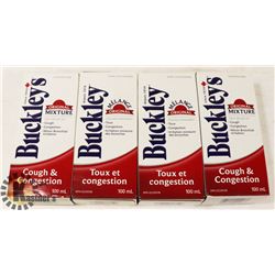 LOT OF 4 BUCKLEYS ORIGINAL 100ML EACH EXP SEP 2020