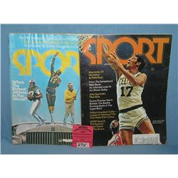 Pair of vintage sports magazines