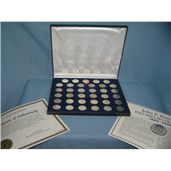 John F Kennedy half dollar coin collection 1964-1999