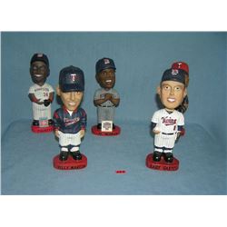 Collection of Minnesota Twins bobble head figures