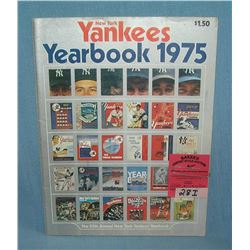 NY Yankees 1975 year book