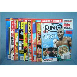 Group of vintage boxing magazines