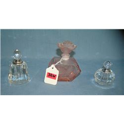 Group of 3 high quality perfume bottles