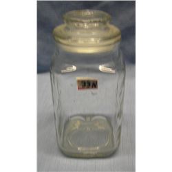 Vintage all glass country store style candy jar