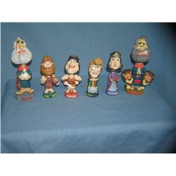 Collection of religious bobble head figures