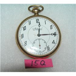 Admirel gold filled 6 jewel gentleman's pocket watch