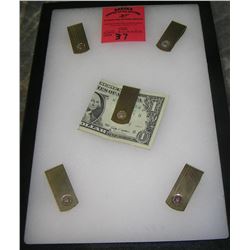 American Legion gold plated money clips