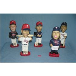 Collection of Minnesota Twins bobble head figures