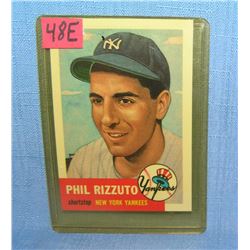 Phil Rizzuto retro style baseball card