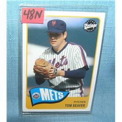 Tom Seaver throw back style baseball card