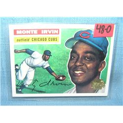 Monte Irvin retro style baseball card