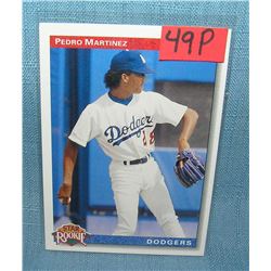 Pedro Martinez rookie Baseball card