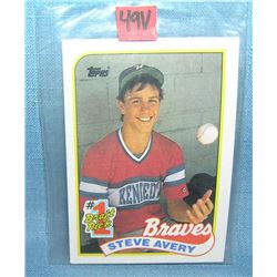 Steve Avery rookie Baseball card