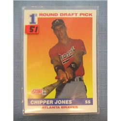 Chipper Jones rookie baseball card