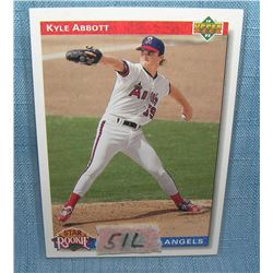 Kyle Abbott rookie baseball card