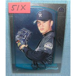 Chin-Hui Tsao rookie baseball card