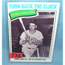 Topps Ralph Kiner baseball card