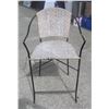 Image 1 : Wrought iron and wicker chair