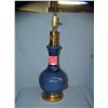 Image 2 : Modern porcelain and brass table lamp with shade