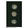 Image 1 : Lot of three Hellenistic tetradrachms. Includes: Ma Lot of three Hellenistic tetradrachms.
