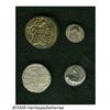 Image 1 : Lot of four Greek coins, mostly small denomination AR Lot of four Greek coins, mostly small denomina