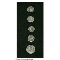 Lot of five eastern drachms. Includes: Parthian Kin Lot of five eastern drachms.