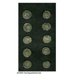 Lot of ten Roman Republican and Imperial denarii. I Lot of ten Roman Republican and Imperial denarii