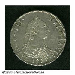 Bolivia. Carlos III 4 Reales 1777-PR, KM54, nice toned XF, s Carlos III 4 Reales 1777-PR, 