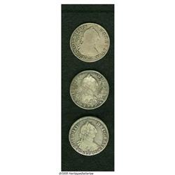 Bolivia. Carlos III Trio of 4 Reales, KM54, 1775-JR, nice VG Carlos III Trio of 4 Reales, 