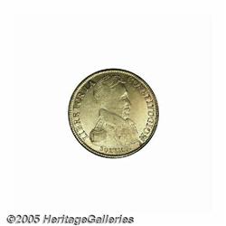 Bolivia. Republic gold 8 Scudos 1833-LM, KM99, lustrous XF, Republic gold 8 Scudos 1833-LM, 